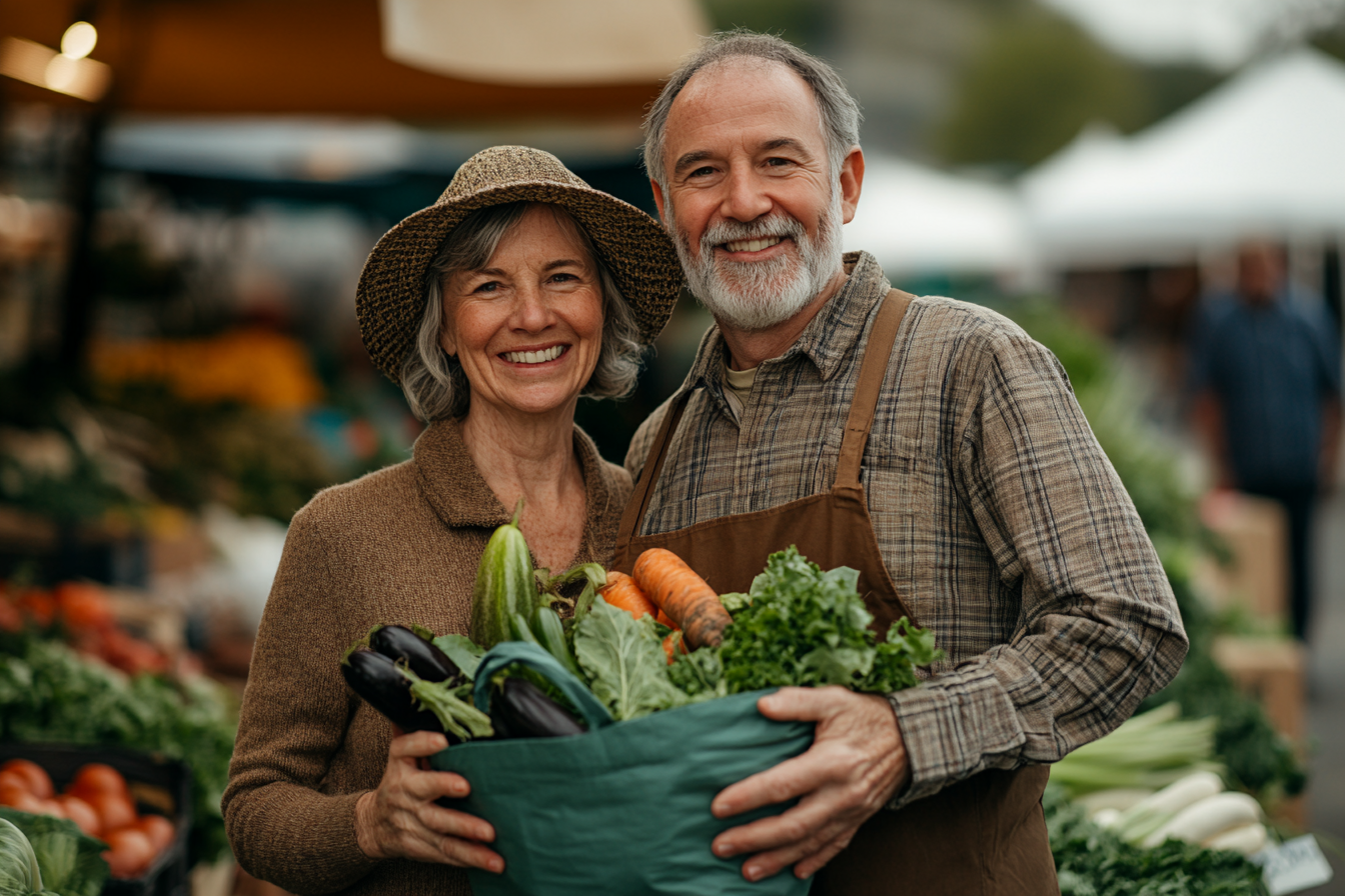 Семейство от три поколения се храни заедно
